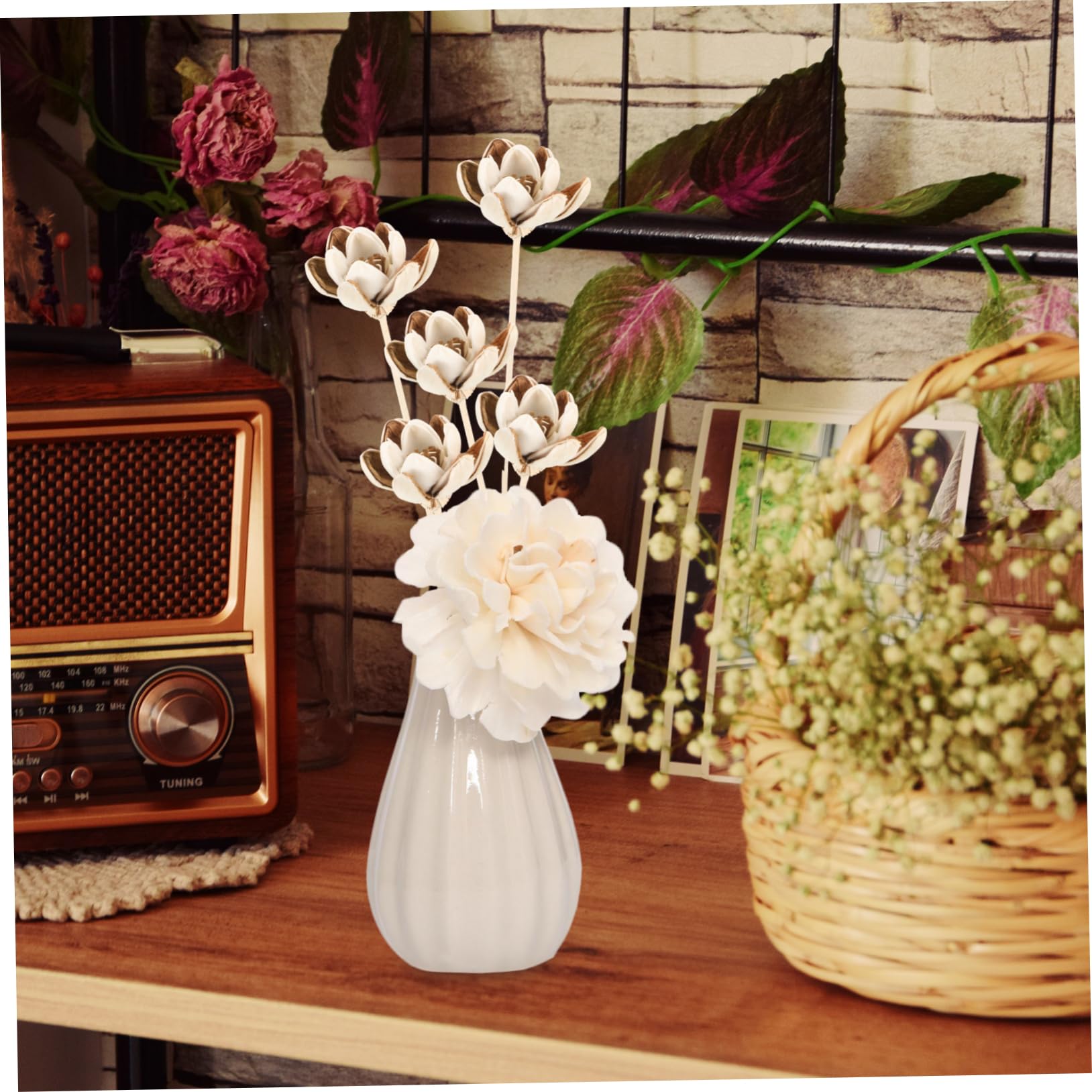 SEWACC 25stücke Teiliges Aromatherapie Diffuser Sticks Elegante Duftstäbchen Für Raumduft Für Büro Schlafzimmer Wohnzimmer Und Badezimmer Wiederverwendbar Transparent