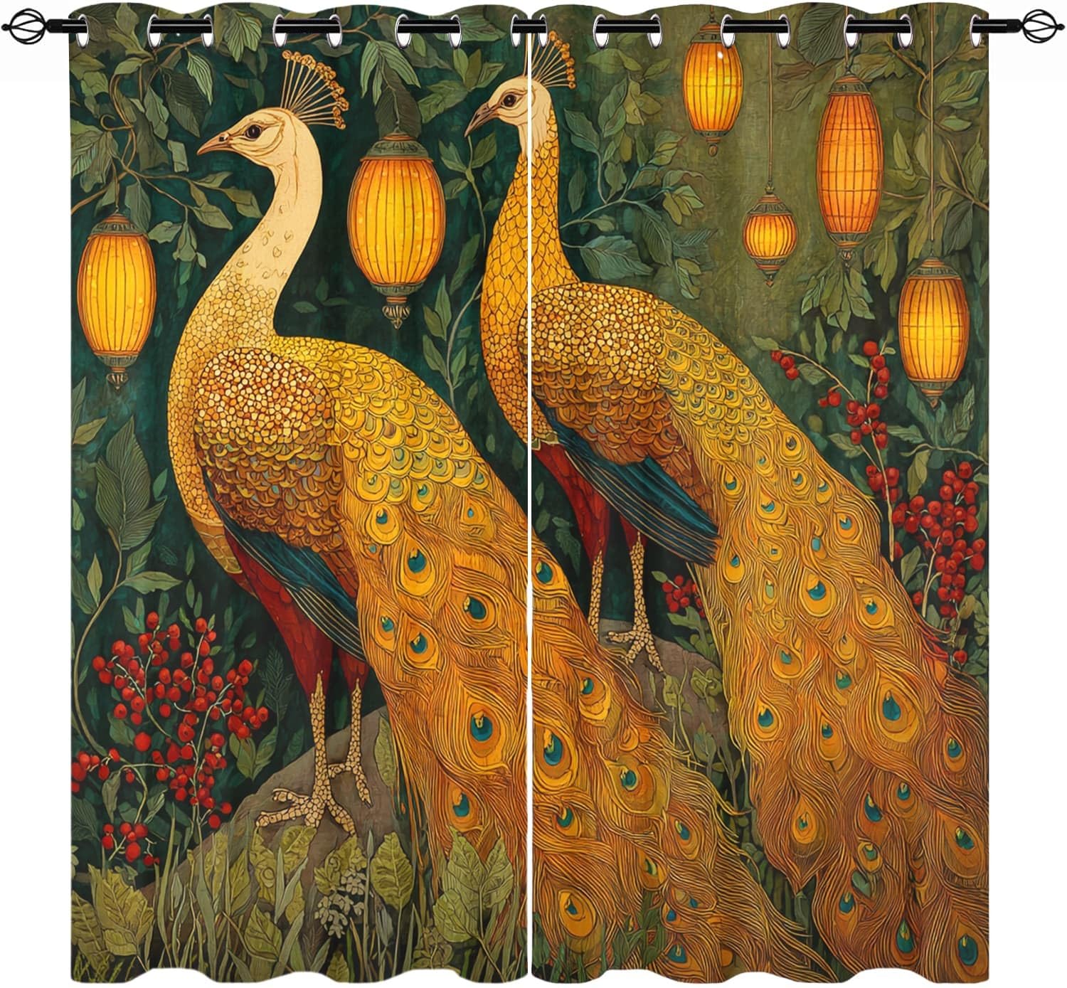 Rideaux occultants pour bloquer la lumière du jour et isoler le froid du salon 140x225 cm
