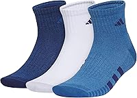 adidas Men's Cushioned Quarter Ankle Socks 3-Pack - Moisture-Wicking ClimaCool Athletic Socks for Running & Daily Comfort