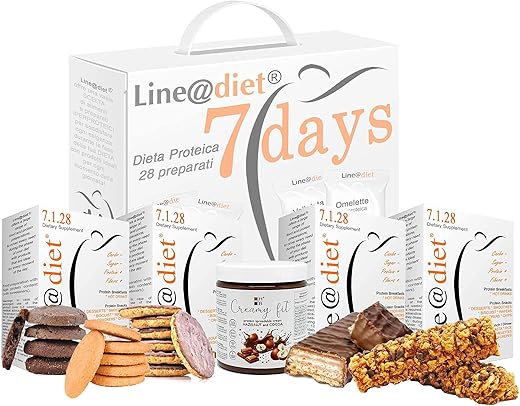Personalise your Protein Kit for 7 days Line@diet! Protein preparations and sweet or savory snacks with high protein content!