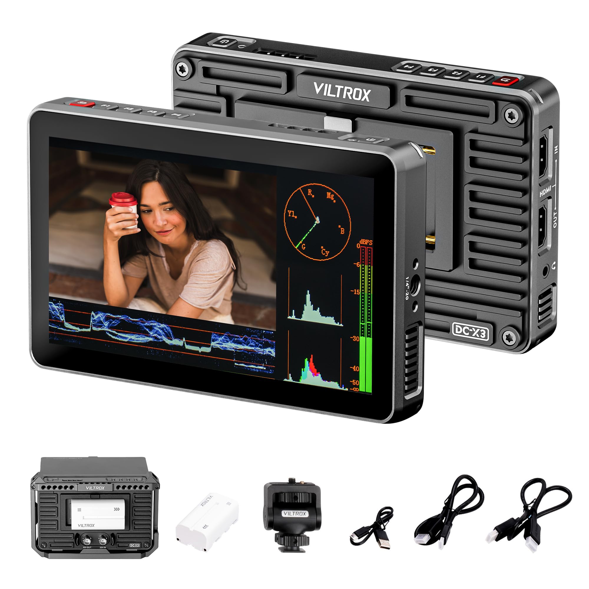 VILTROX DC-X3 2000nits 6 Inch Touchscreen Camera Field Monitor