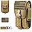 WYNEX Tactical Phone Pouch Molle,Smartphone Holster Bag EDC Utility Cellphone Lock Card Holder Organizer Fit for Waist Belt Case Include Tactical Gear Clip and U.S.A Patch