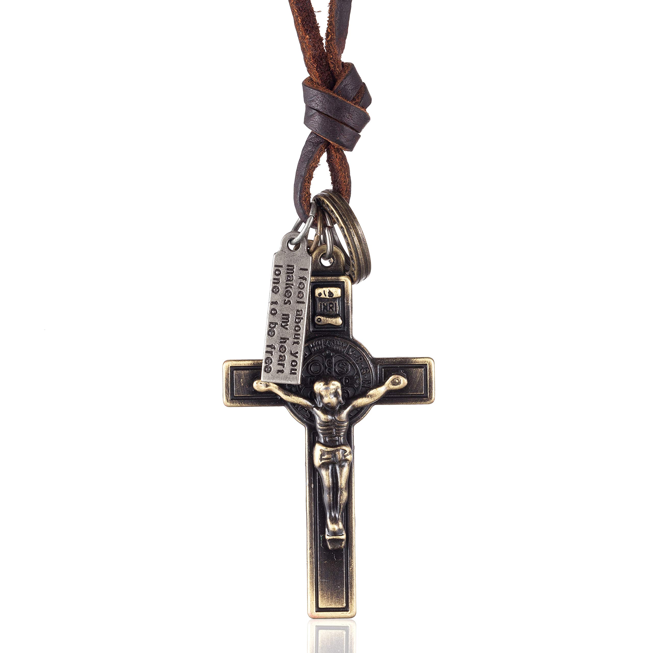 Genuine Leather Necklace - Cool Punk Rock Jewelry - Choker Pendant Necklace