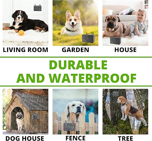 Miniatura 4 de BELMAKS Dispositivo ultrasónico de control de ladridos para perros, dispositivos ultrasónicos de 50 pies para detener los ladridos de perro con 3