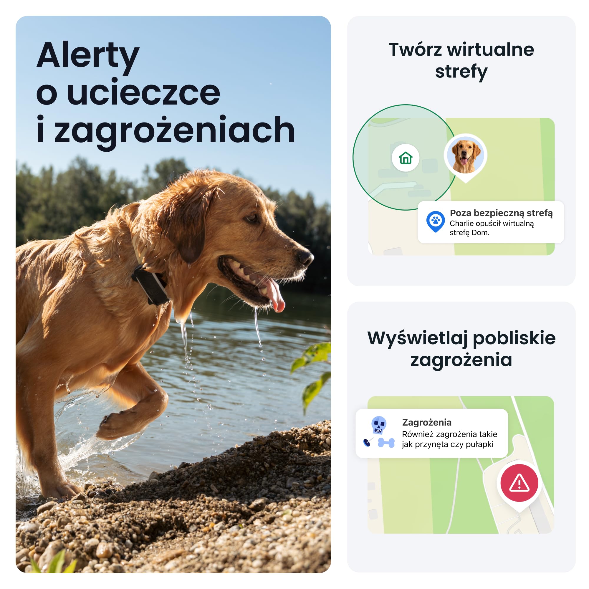 Tractive — Inteligentny Lokalizator dla Psa XL | 2026 Edition | Śledzenie GPS na Żywo | Alerty o Ucieczce i Zdrowiu | Monitorowanie Parametrów Życiowych | Długi Czas Działania Baterii (czarny)