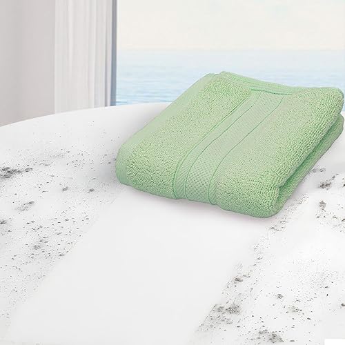 Miniatura 8 de MoNiBloom Juego de 6 toallas de mano 100% algodón para baño, hogar, hotel, spa, gimnasio, yoga, ducha, altamente absorbentes, ultra suaves, de