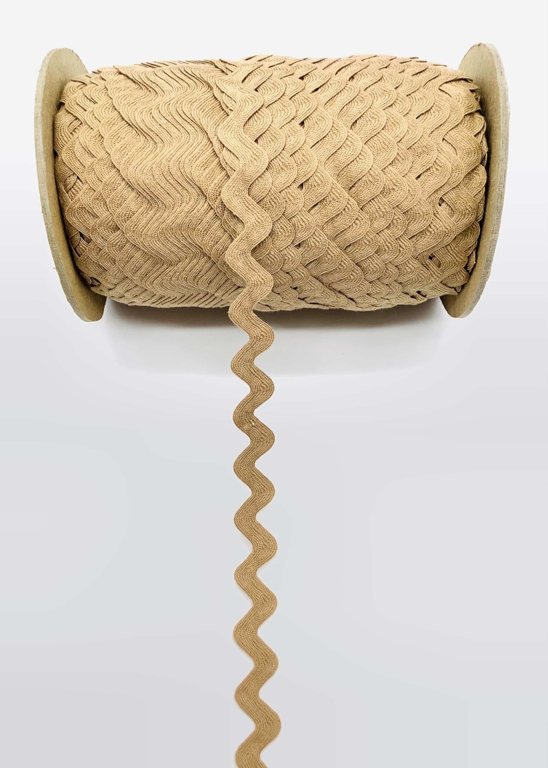 tan 5834 16 mm 100 cotton ric rac  25 yards  colorfast sewing trim for clothing quilting home dcor amp diy crafts  vintage cotton