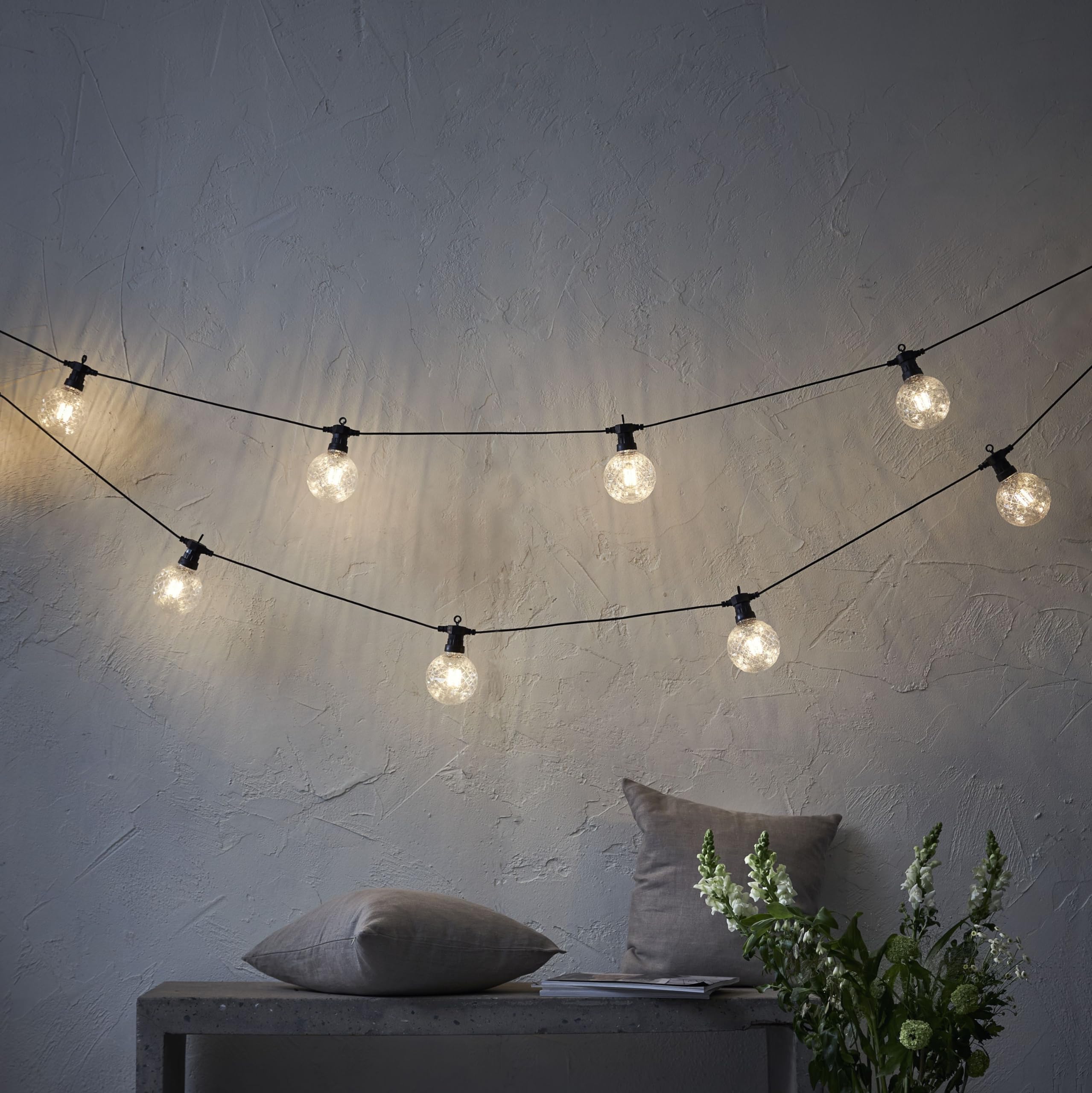 LED-Lichterkette 'Circus Bomb', 10 Kugeln, ww LED [Energieklasse G]