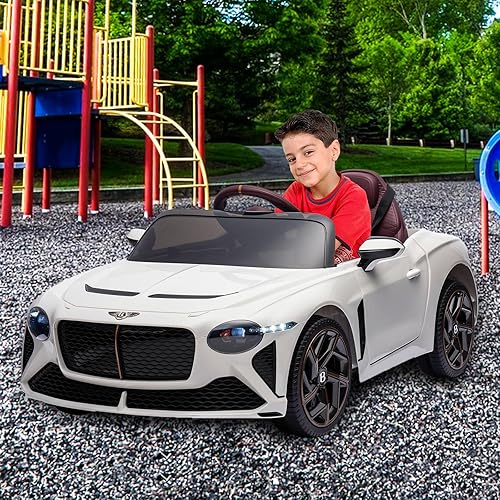 Miniatura 6 de VPQS Vehículos eléctricos de 12 V para niños, vehículos eléctricos Bentley Ride On Toy Car para niños con control remoto, auto eléctrico para niños