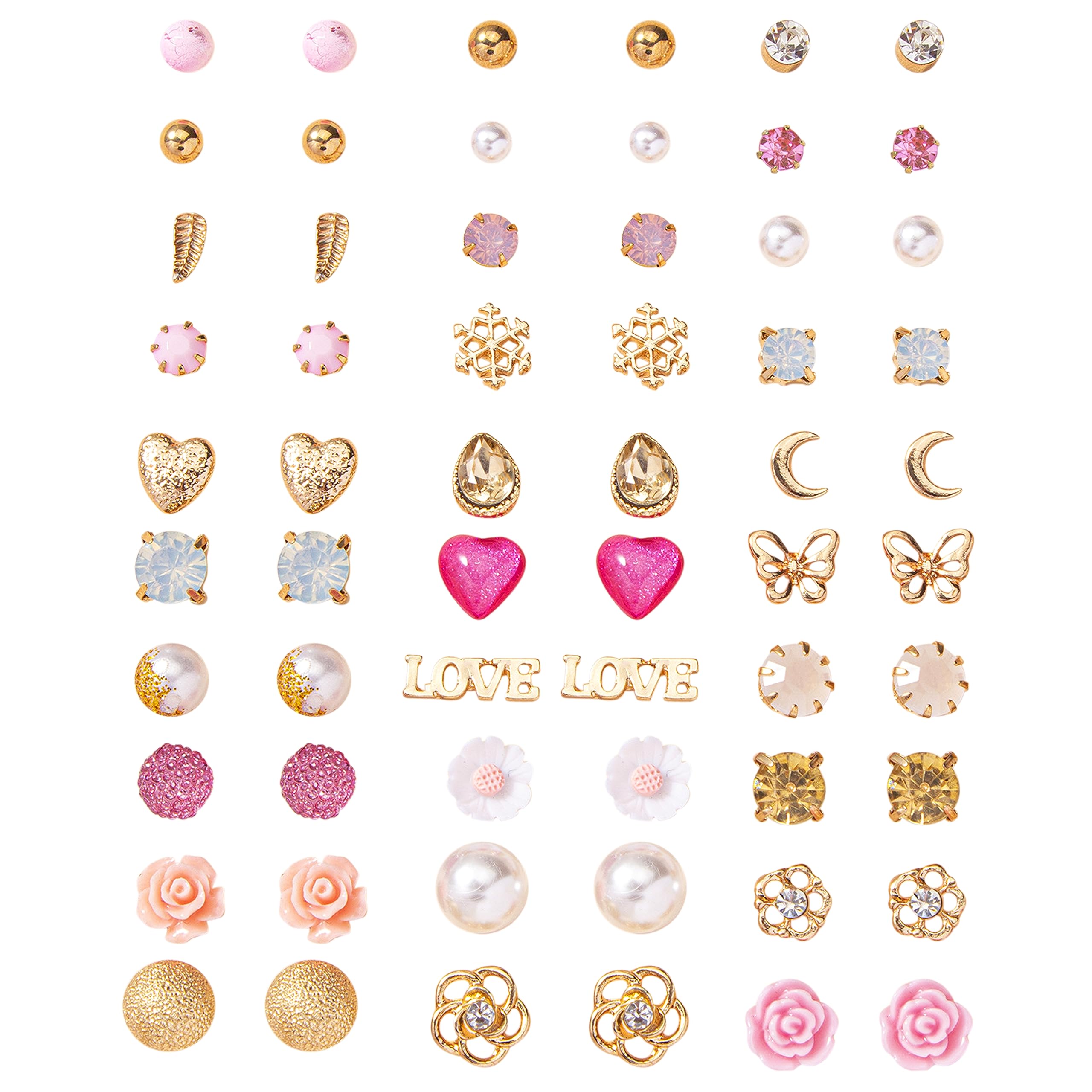 Fashion Frill Earrings For Women Fashion Butterfly Flower Studs Earrings For Women Girls Love Gifts Earrings Combo Set Jewellery 30 Pair of Earrings (B0CH4XPM2H) Amazon Price History, Amazon Price Tracker