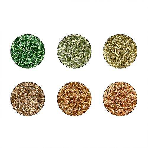 Miniatura 2 de LiQunSweet 600 anillos de aluminio de 6 colores, anillos de salto abiertos, anillos redondos para gargantilla, collares, pulseras y accesorios de