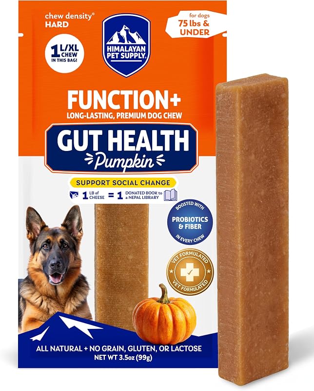 Petisco mastigável funcional para cães Grandes e XL Himalayan Dog Chew Gut Health Function+