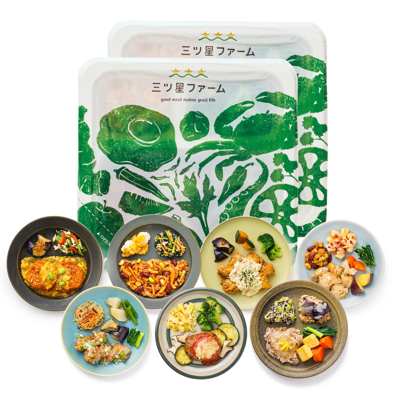 Amazon | 三ツ星ファーム 満足セット 食べ応えお肉 14食 冷凍弁当