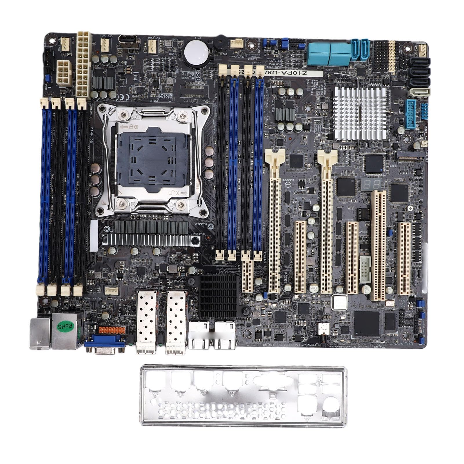 Bewinner Server-Motherboard, Hochleistungs-Dual-10GbE, DDR4-Unterstützung für Virtualisierung und Wissenschaftliches Rechnen, ATX, 1 Einheit