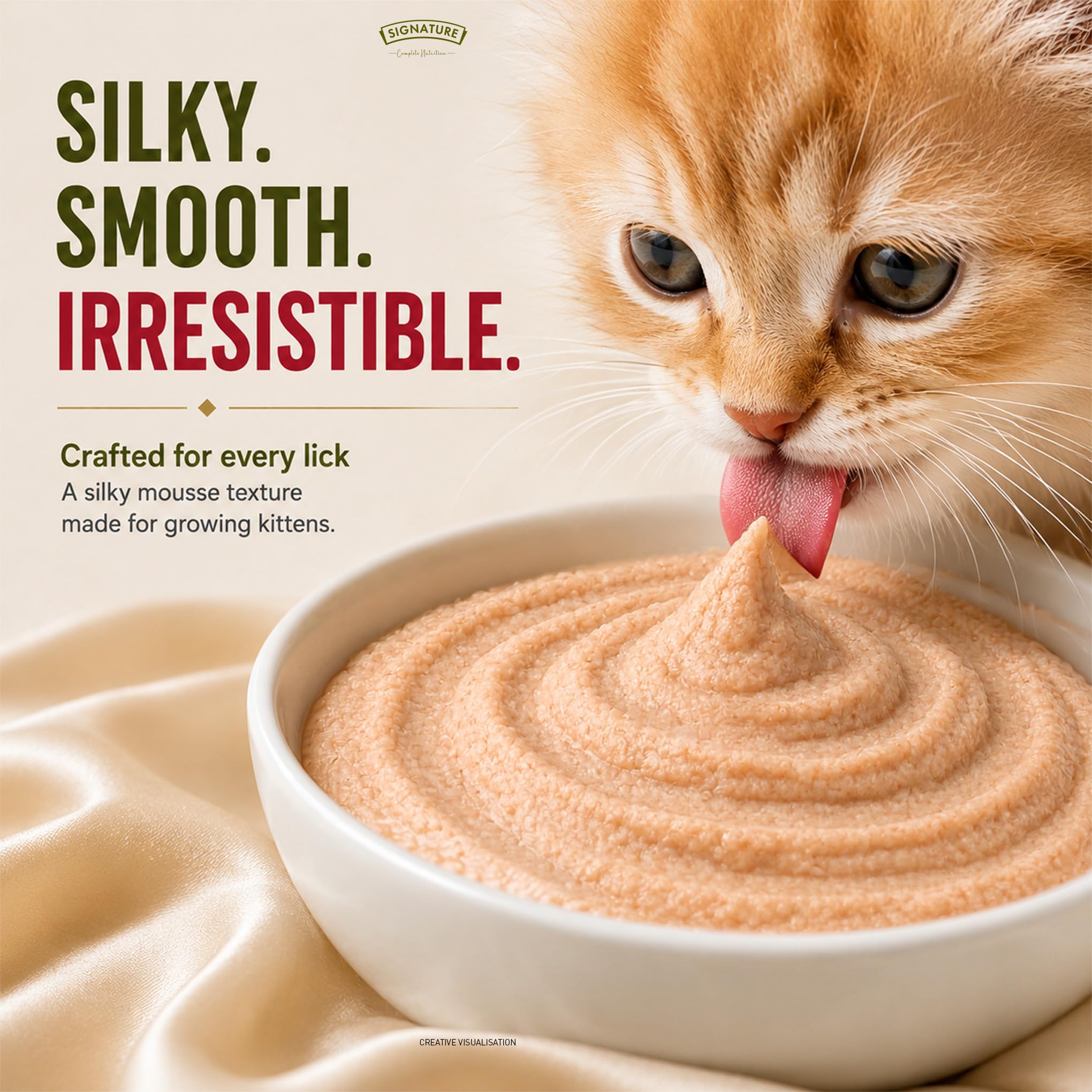 Grain Zero Kitten Wet Mousse 80g Pack of 5, 400g | Salmon Flavour | Rich in Protein, Hydrating & Easy to Digest | Taurine for Heart & Vision Health | with Essential Vitamins & Antioxidants