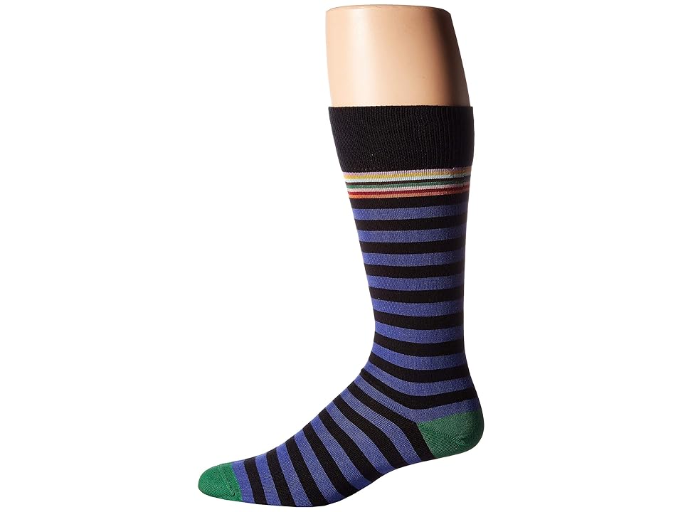 

Paul Smith Two Stripe Sock (Blue) Men's Crew Cut Socks Shoes