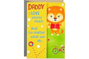 Fathers Day Card for Dad from Kid Embossed Deer and Floral Design