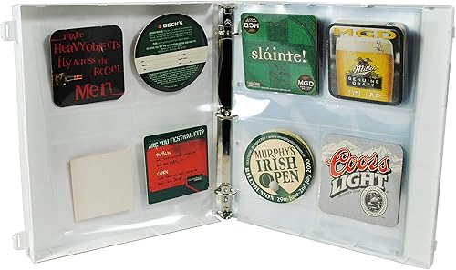 Miniatura 6 de UniKeep Funda de colección de posavasos con páginas protectoras para hasta 60 posavasos