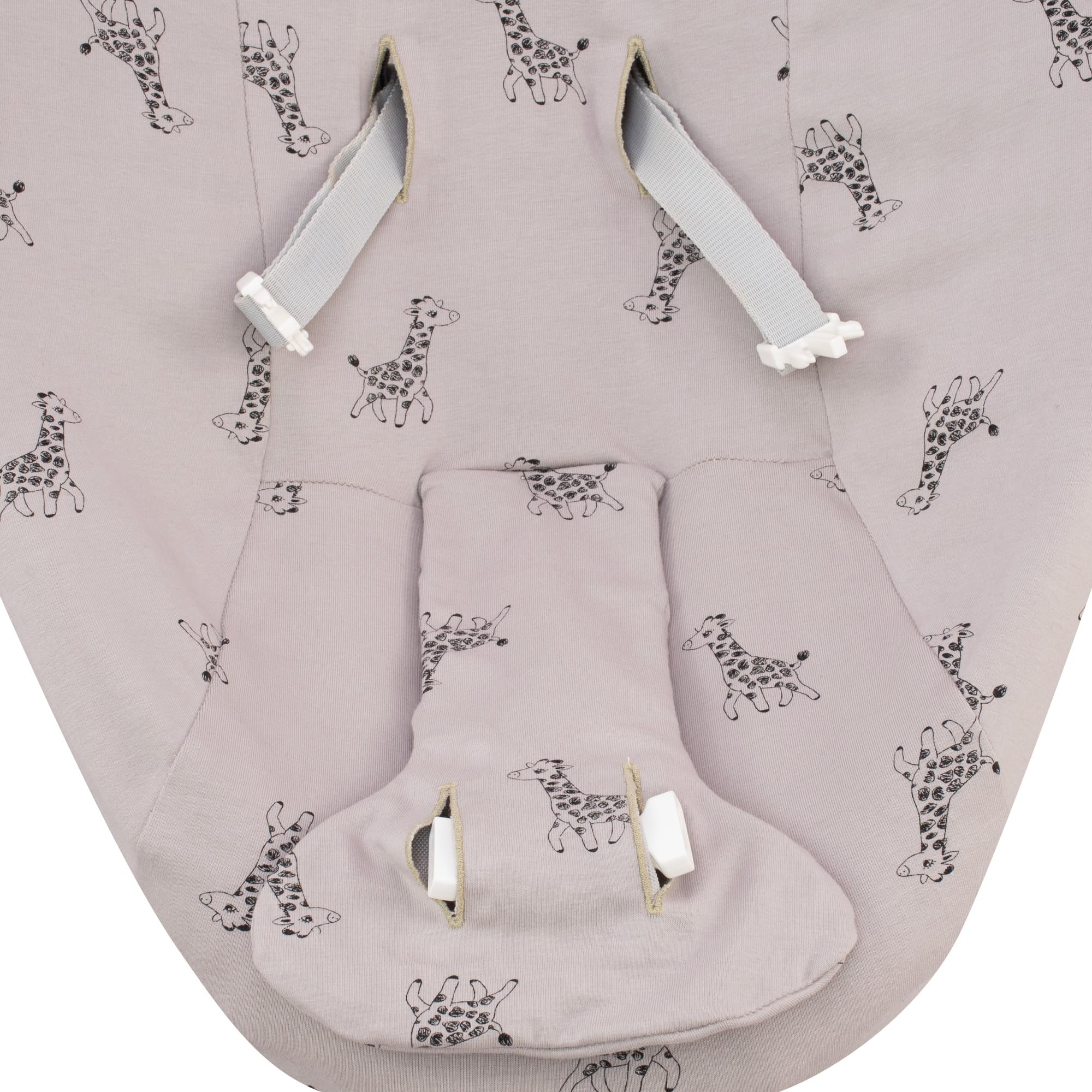 JYOKO Kids Funda de Algodón para Hamaca Compatible con Mamaroo 4moms, Mamaroo Rockaroo (Giraffe)