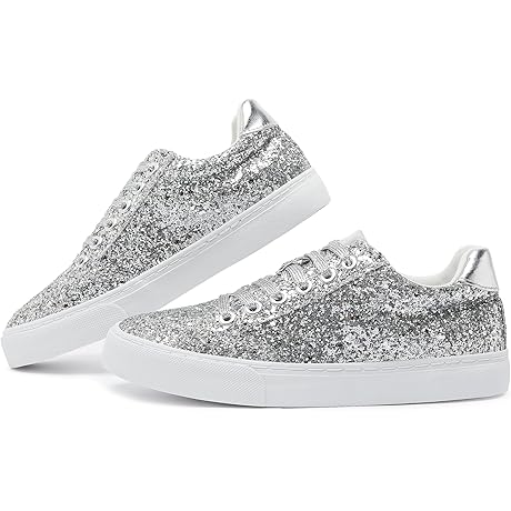 Glitter Sparkly Fashion Sneakers Shoes