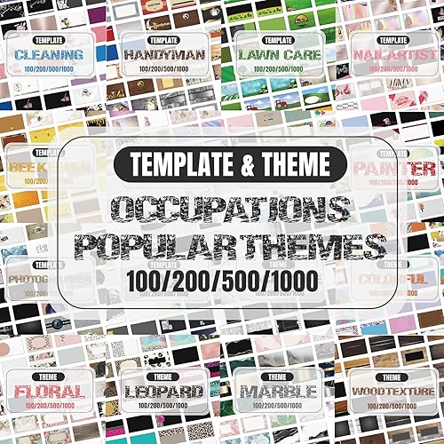 Miniatura 4 de Tarjetas de visita personalizables con plantillas, tarjetas de visita personalizadas con el texto de tu logotipo, papel mate de 3.5 x 2 pulgadas,