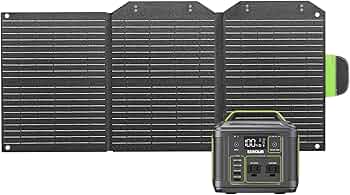 Amazon.co.jp: EENOUR ポータブル電源 P200 ソーラーパネル60W付き