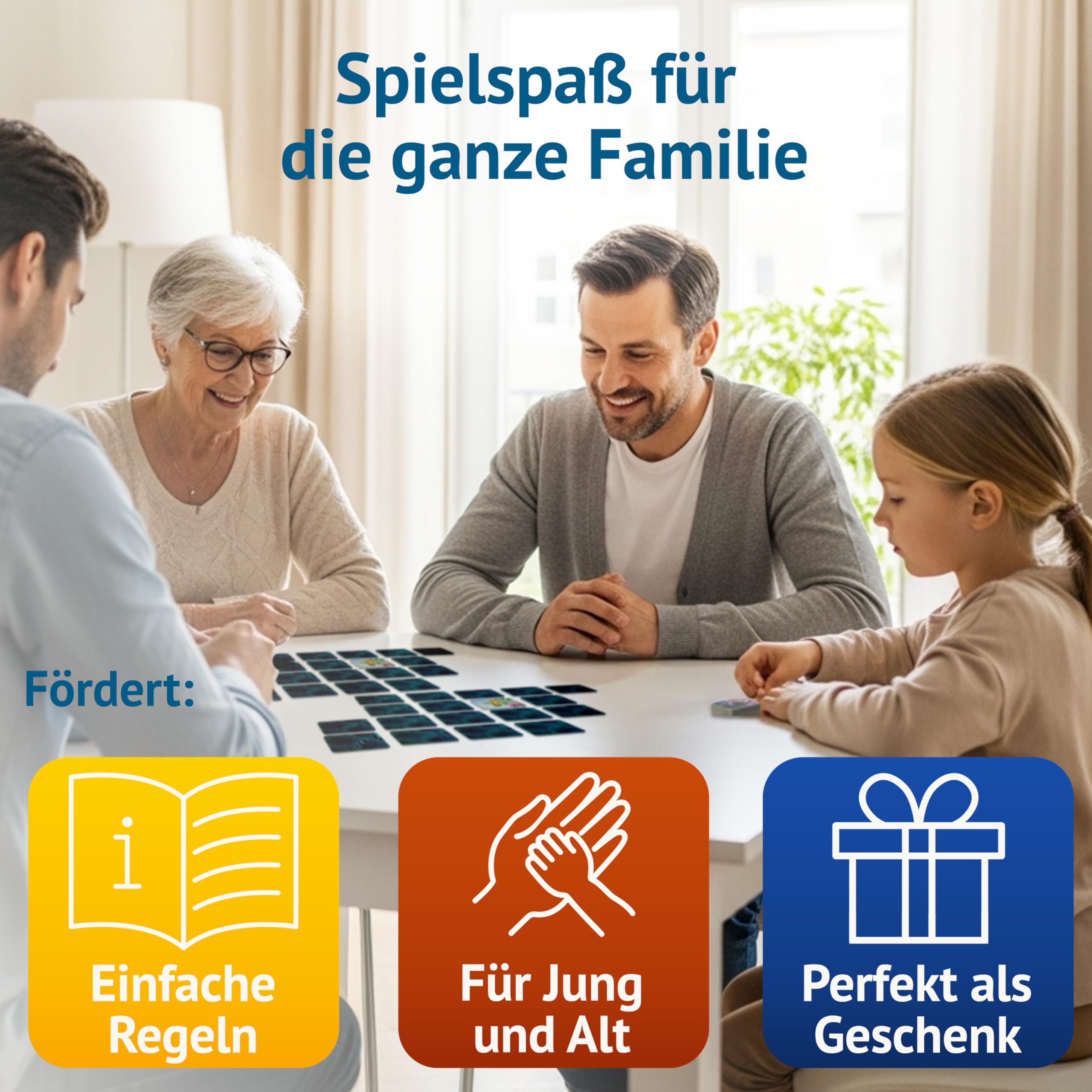Starnberger Spiele - Farbenprächtig - Memospiel - Kartenspiel für Erwachsene und Kinder ab 6 Jahren - Geschenk für Tierliebhaber