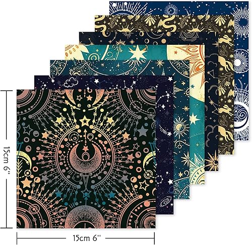 Miniatura 9 de Origami - Kit de papel de 6 x 6 pulgadas, 150 hojas, 150 colores vivos, doble cara, los mismos patrones tradicionales, cuadrados para artes,