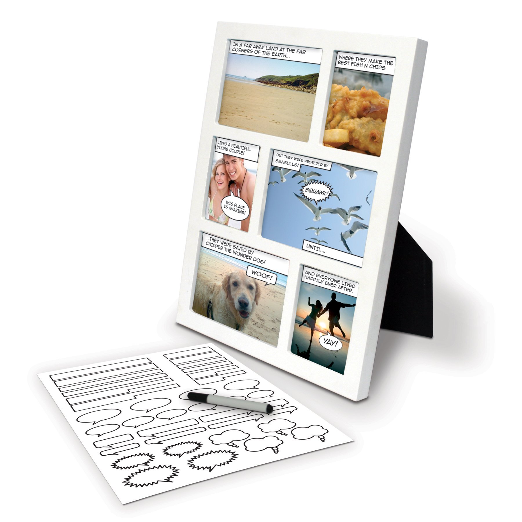 Spinning Hat White Gift Republic Comic Photo Frame
