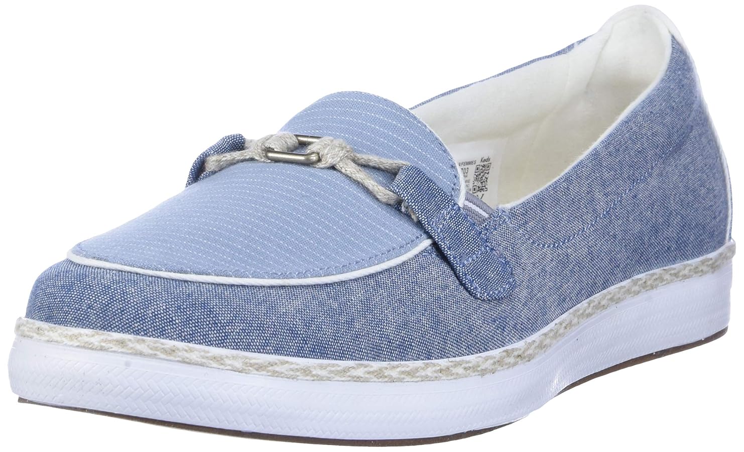 Modern Grasshopper Windsor Flat shoes in light blue showing contemporary comfort design
