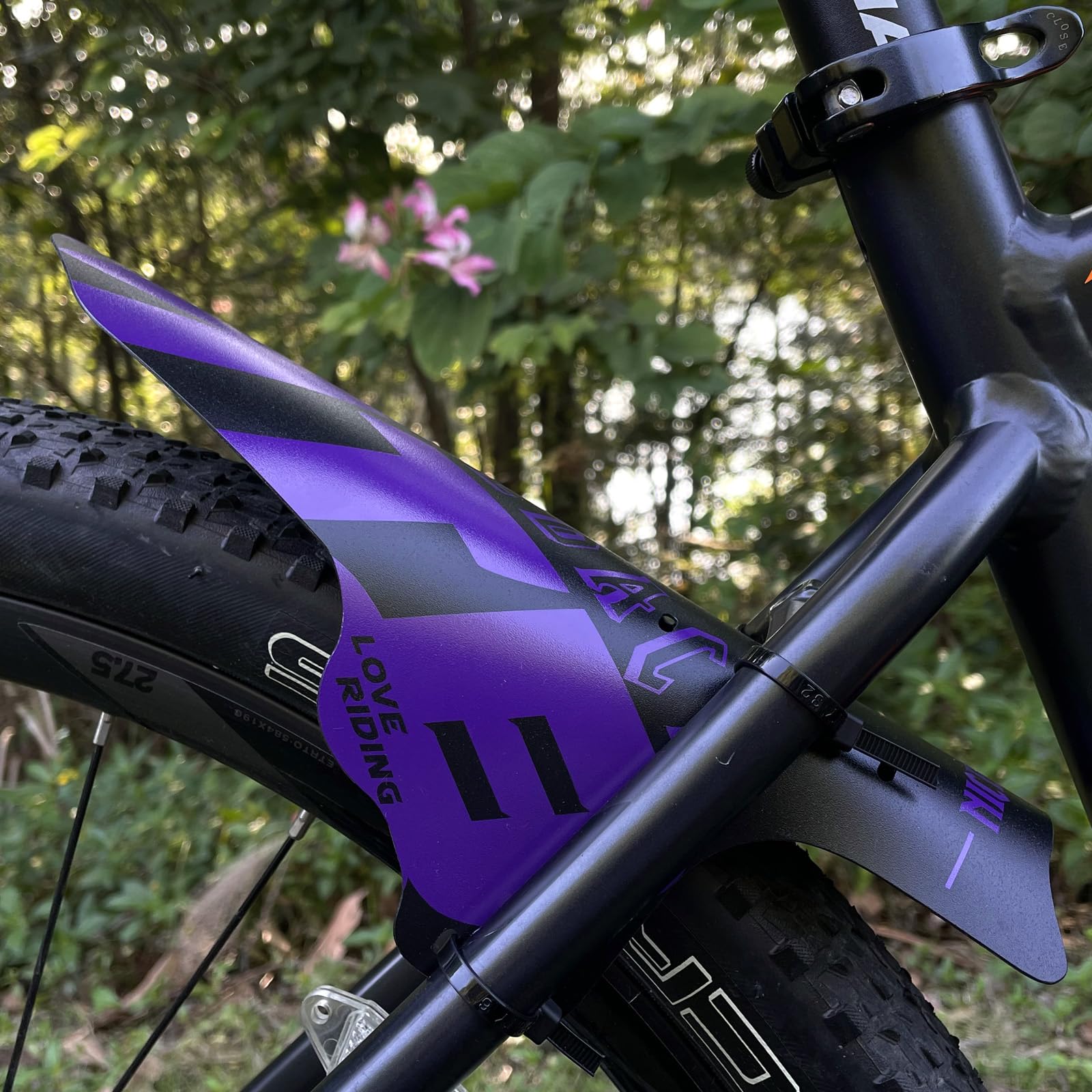 Parafanghi MTB NICEDACK - Set Anteriore E Posteriore Per Bici 20-29 Pollici, Materiale PP Flessibile, Multicolore - Foto 14