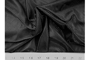 Yard Discount Fabric Nylon 40 Denier Tricot Stretch Black 108 inch Wide TR15