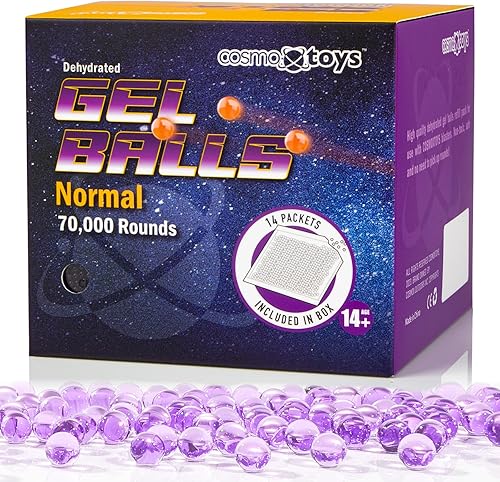 Munición de gel, 70,000 cuentas de gel de repuesto (morado)