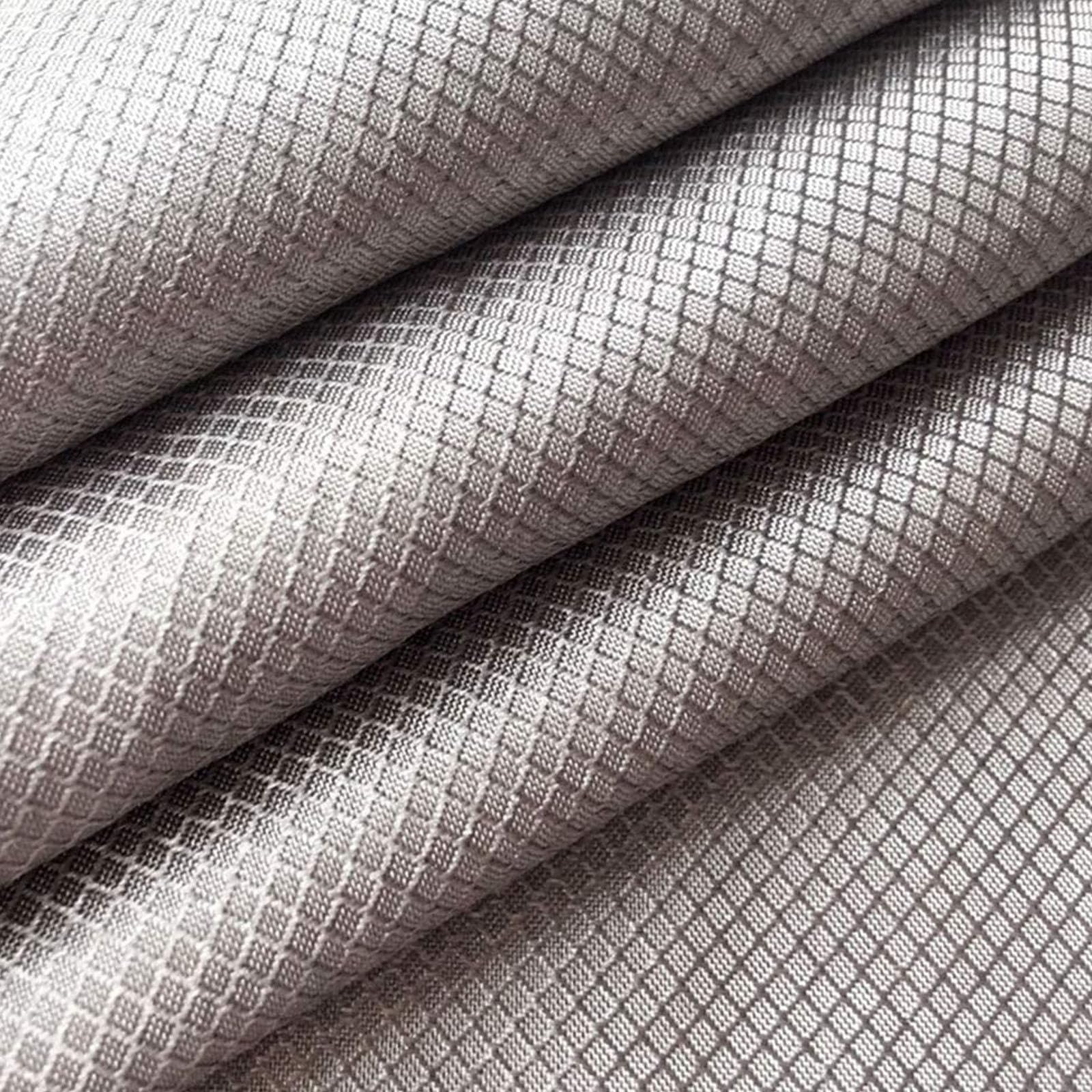 KSQP EMF Protection Fabric Faraday Fabric-emi RFID Shielding RFID Shielding Fabric Anti Radiation Blocking EMI Shielding Conductive RF/EMI Blocking Radiowave Microwave,Tent Fabric,silver-1m