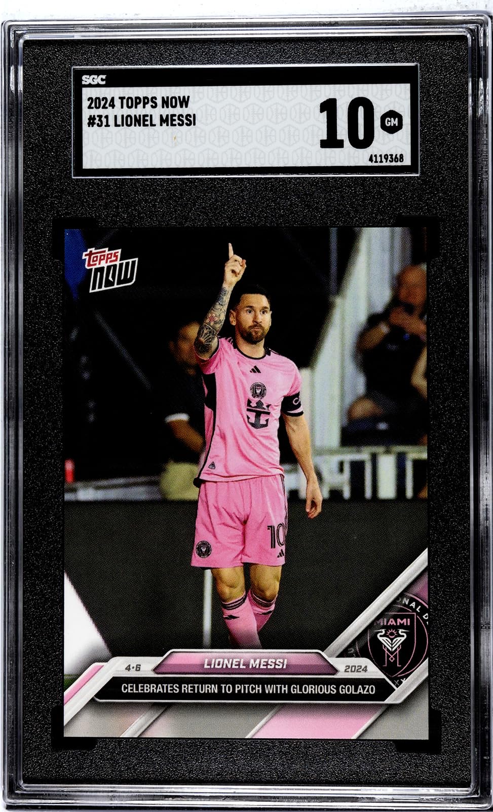 World Trading Cards Qualified,Lionel Messi,2024 Topps Now MLS #31