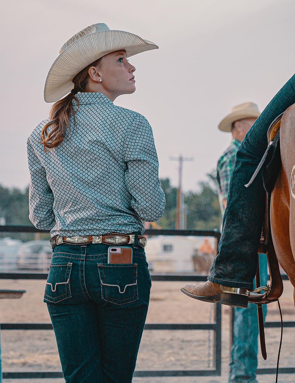 TOPACC Cinture in vera pelle occidentale per donna uomo cowboy cowgirl country rodeo fibbia cintura jeans pantaloni abiti, Vera pelle-13, Fit waist: 30-33 in