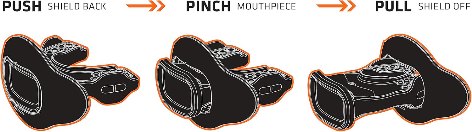 Shock Doctor 39-99-21 Interchange Mouthguard Gold Chrome OSFA-OSFA