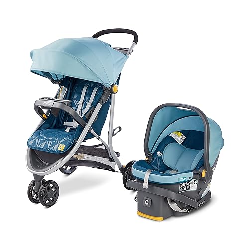 Century Sistema de viaje ligero 2 en 1 de 3 ruedas Conjunto de asiento de coche y cochecito para bebé, salpicaduras