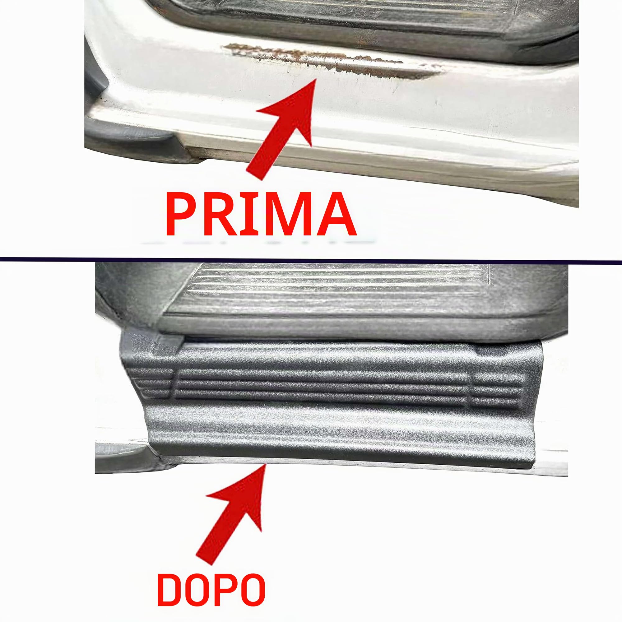 INLY Protezione laterale ABS per soglia porta compatibile con Ducato Jumper Boxer nero (2006-2024)