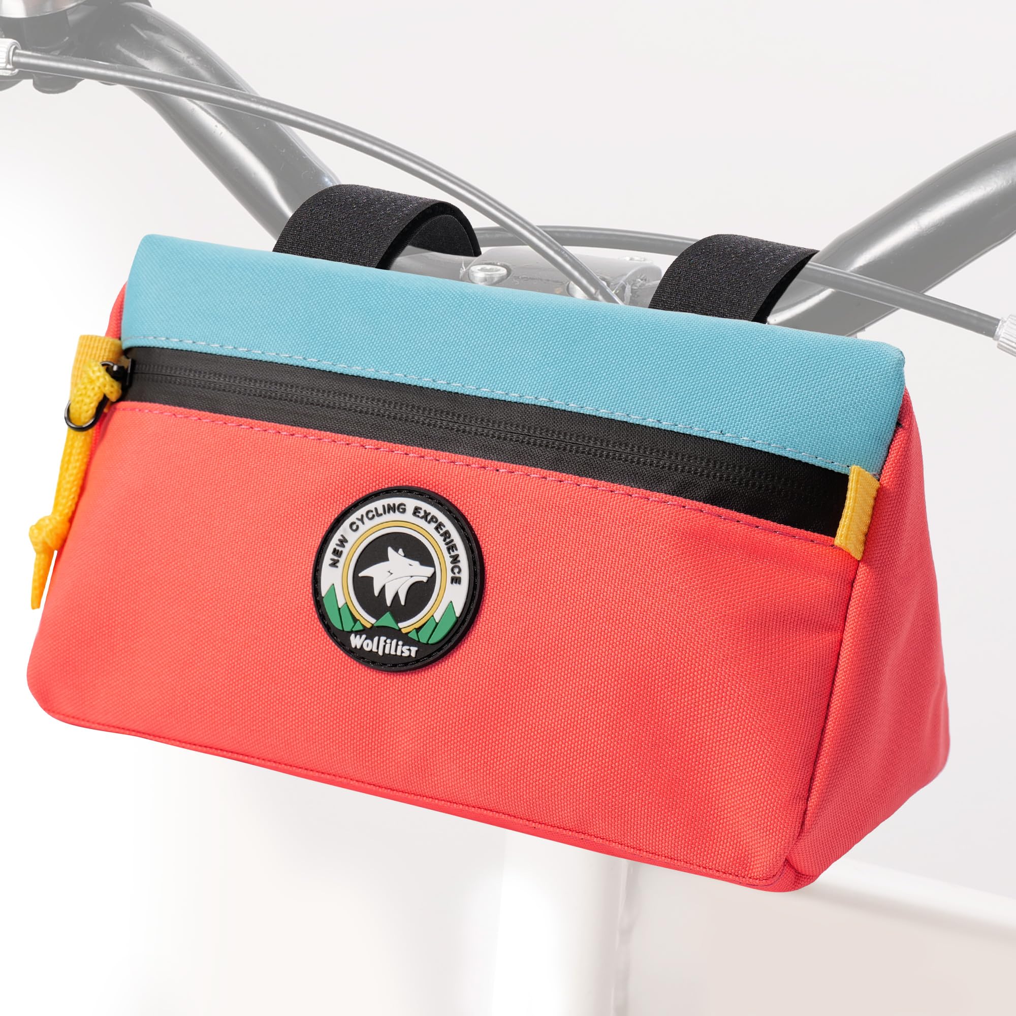Bike Handlebar Bag - Outdoor Cycling Bag for Front Handlebars, Balance Bikes, Mountain Bikes & Road Bicycles Pink Small