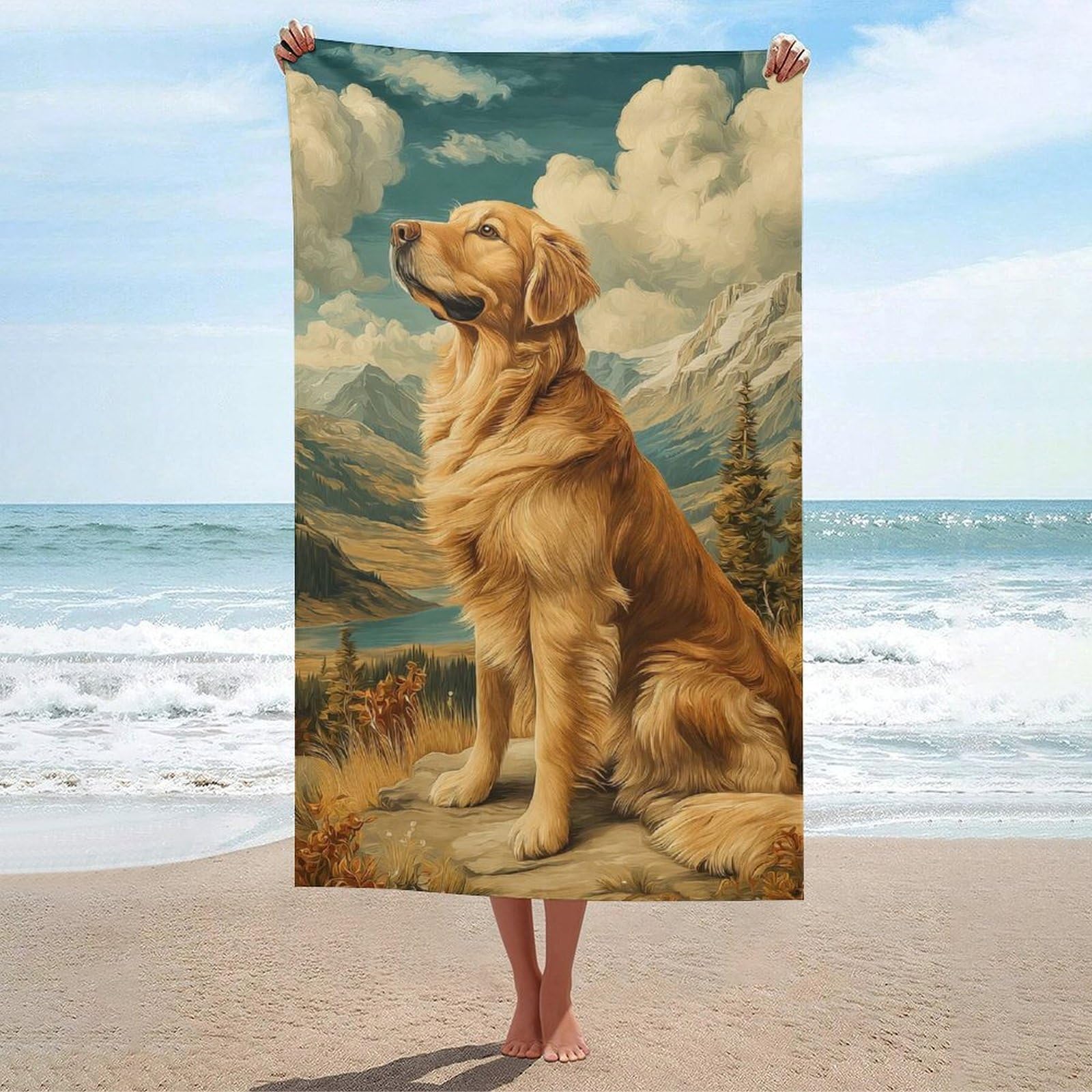 Serviette de plage anti-sable séchage rapide pour sport yoga et camping
