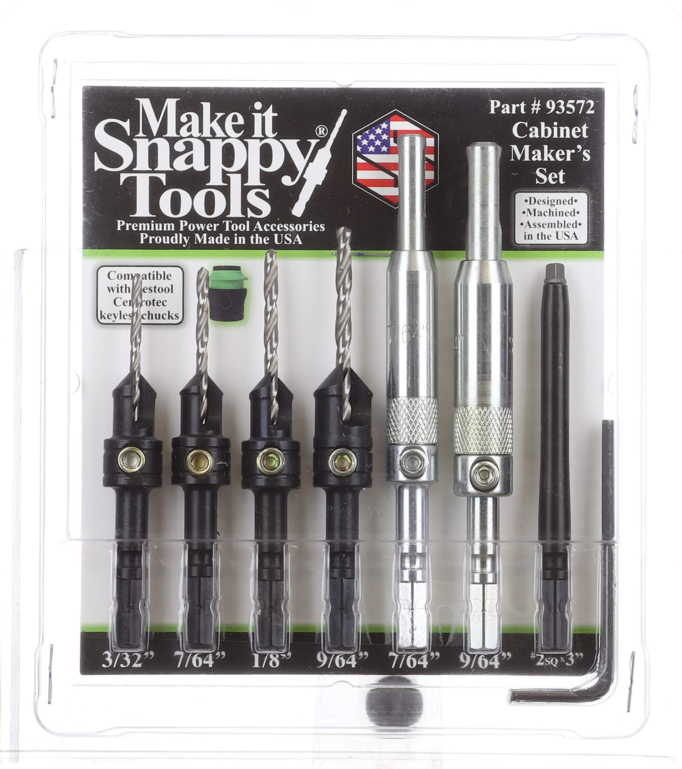 Snappy Tools 4-Piece Cabinet Makers Set Compatible with Festool