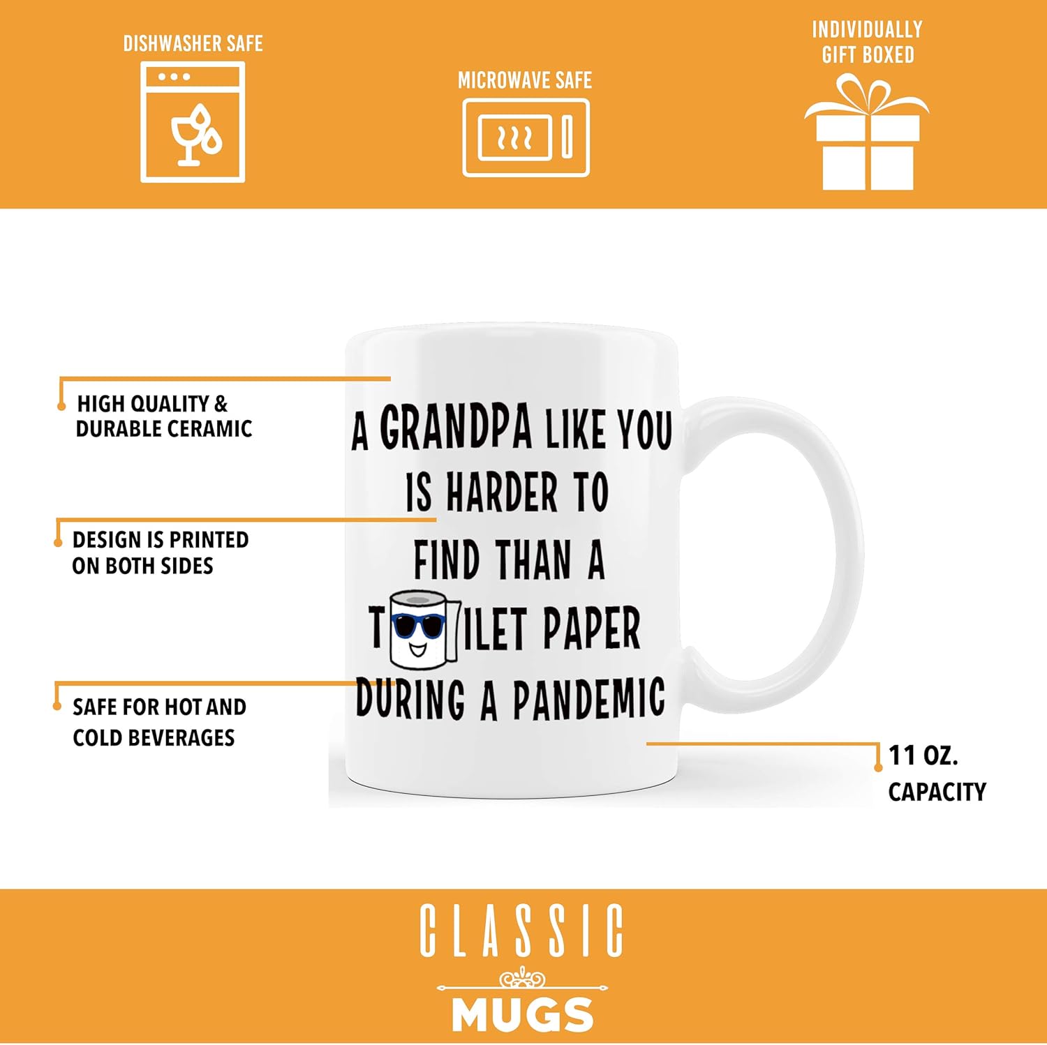 Exclusive Discount 70% Price CLASSIC MUGS Grandpa Like You Hard To Find Fathers Day Gift for Grandpa Grandfather Dad From Granddaughter Grandson Grandkids Funny Gag Gift Ideas for Christmas Birthday Novelty Coffee Mug Tea Cup 🔥 CLASSIC MUGS Grandpa Like You Hard To Find Fathers Day Gift for Grandpa Grandfather Dad From Granddaughter Grandson Grandkids Funny Gag Gift Ideas for Christmas Birthday Novelty Coffee Mug Tea Cup