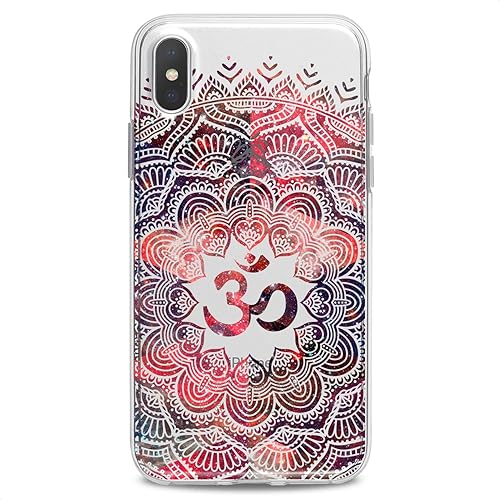 Miniatura 7 de Funda de TPU compatible con iPhone 16e 15 14 13 12 11 Pro Max Plus Mini Xs Xr X 8 7 6 5 SE Om Symbol Tattoo Clear Watercolor Art Print Design