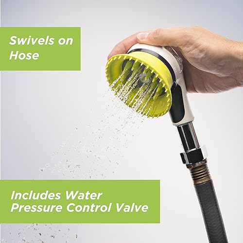 Miniatura 4 de Wondurdog Accesorio de manguera de jardín para lavado de perros y enjuague de patas para exteriores, protector contra salpicaduras y boquilla de