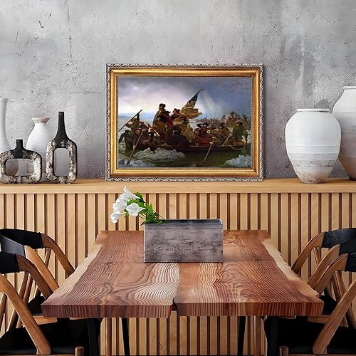 Miniatura 7 de George Washington Crossing The Delaware - Póster de guerra revolucionaria, arte de pared de historia clásica retro para aula, oficina, dormitorio,