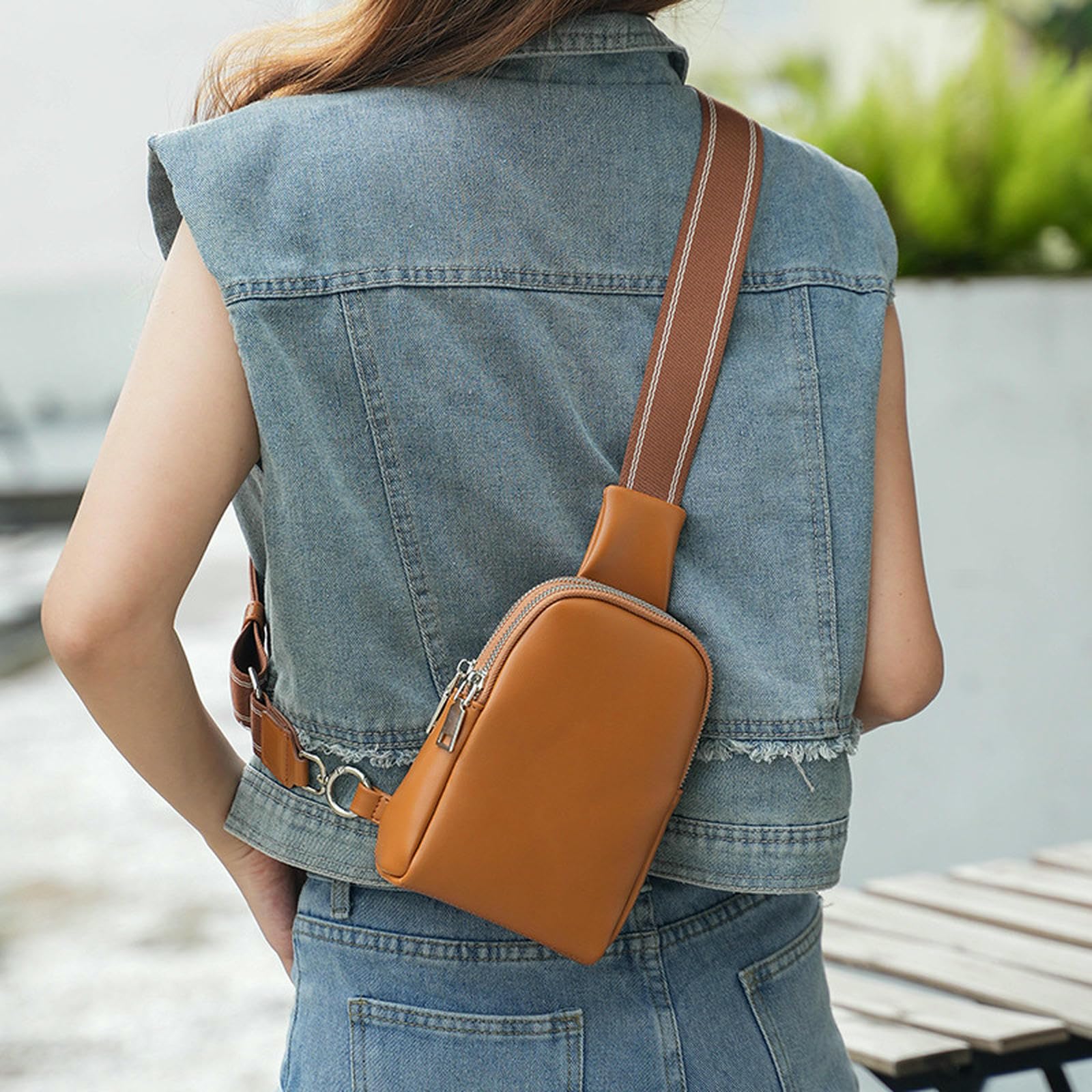 Torba nerka unisex modna mała torba na piersi spot torebka damska Crossbody torba beżowa biała