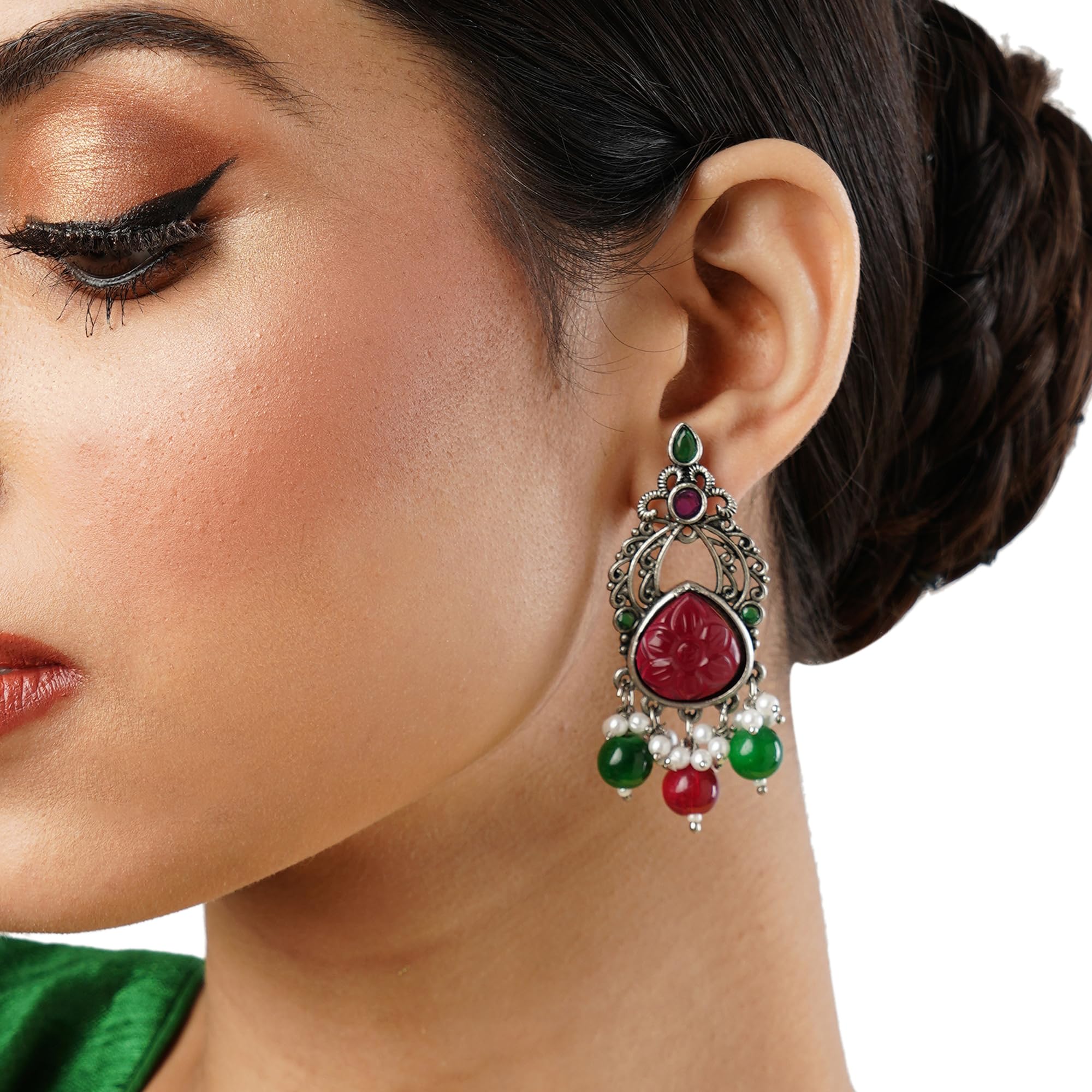 Chandbali Ethnic Earrings - Trendy Design