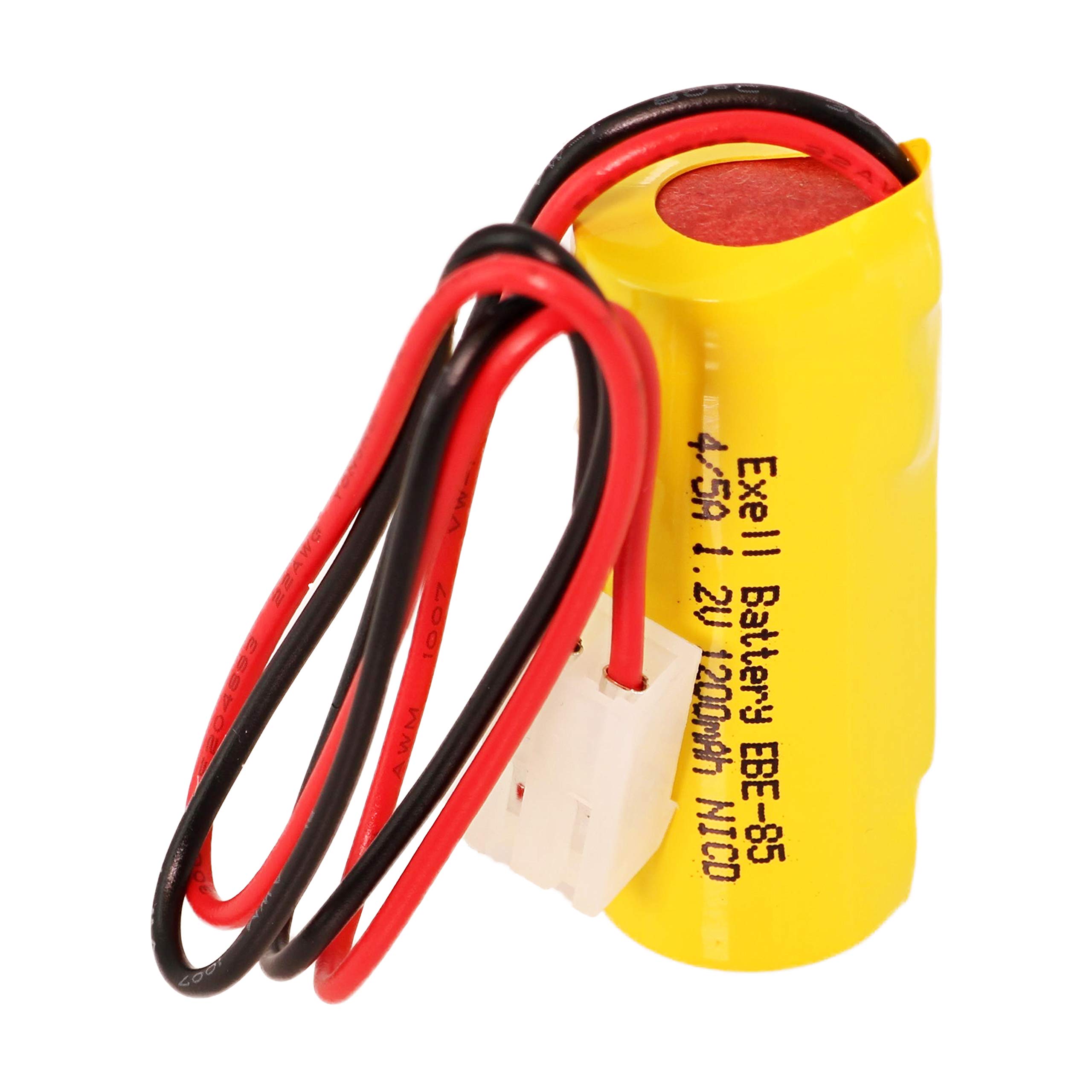 Exell Nickel-Cadmium Emergency-Lighting Battery, Replaces ANIC1056 and CUSTOM-85 (1.2 Volts, 1200 Milliamp Hours)