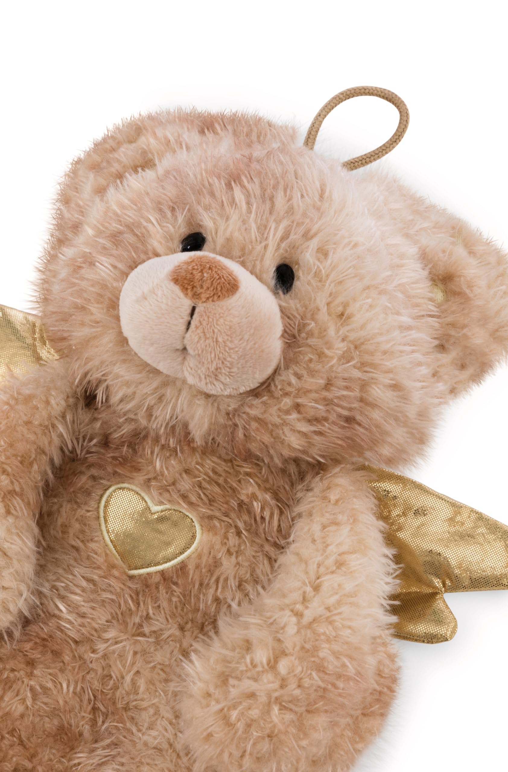 NICI Wärmflasche Schutzengel Bär La La Bearie 300ml 35cm - braun - Kuscheliges Wärmetier ab 10 Monaten – Plüschtier-Wärmflasche, Wärmebeutel für Kinder und Erwachsene | 61936
